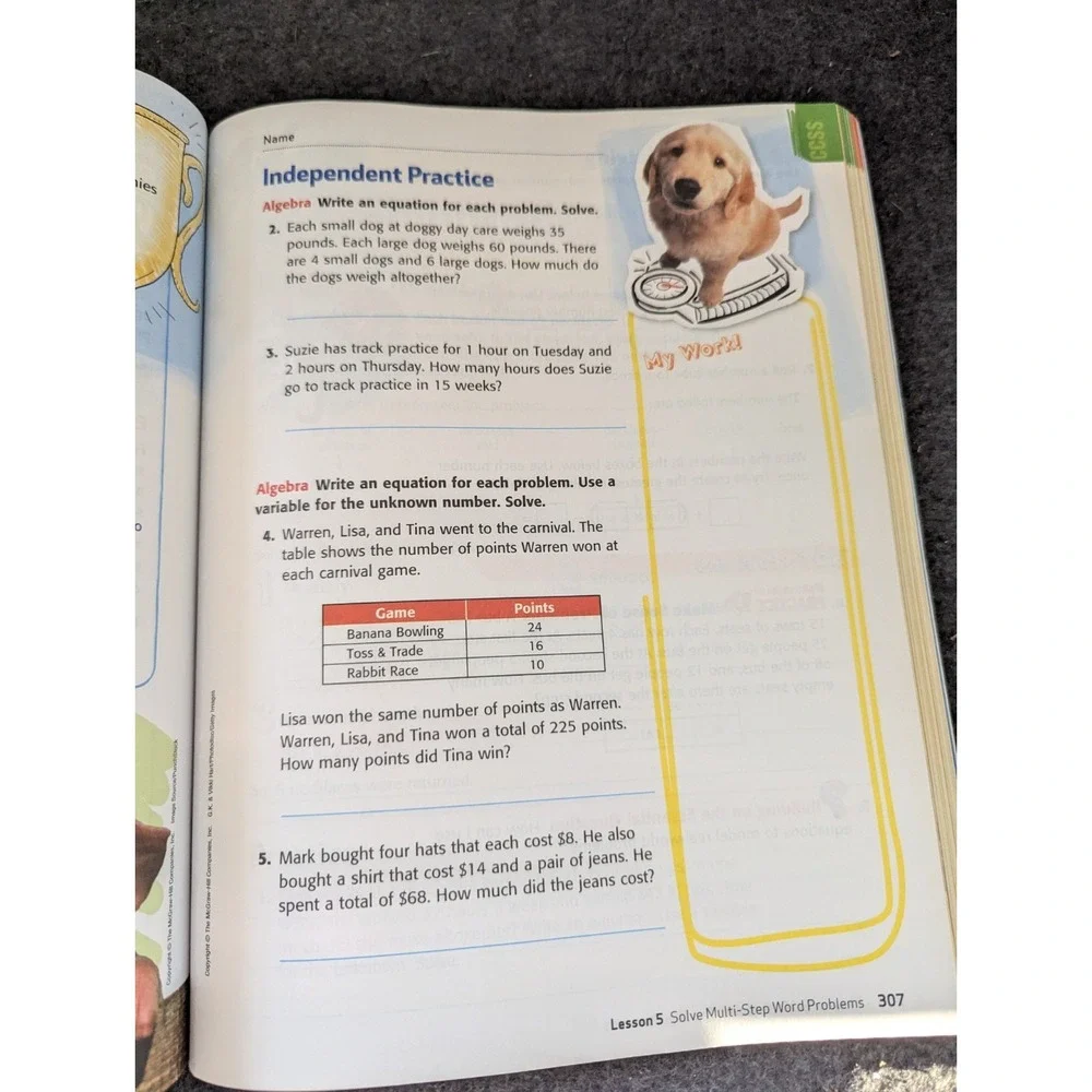 McGraw‎ Hill Education My Math Paperback Workbooks Volume 1